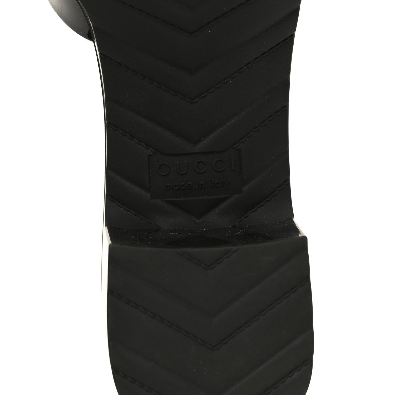 Gucci Rubber Gucci Logo Womens Platform 20/60mm Slide Sandals 38 Black 8 of 10