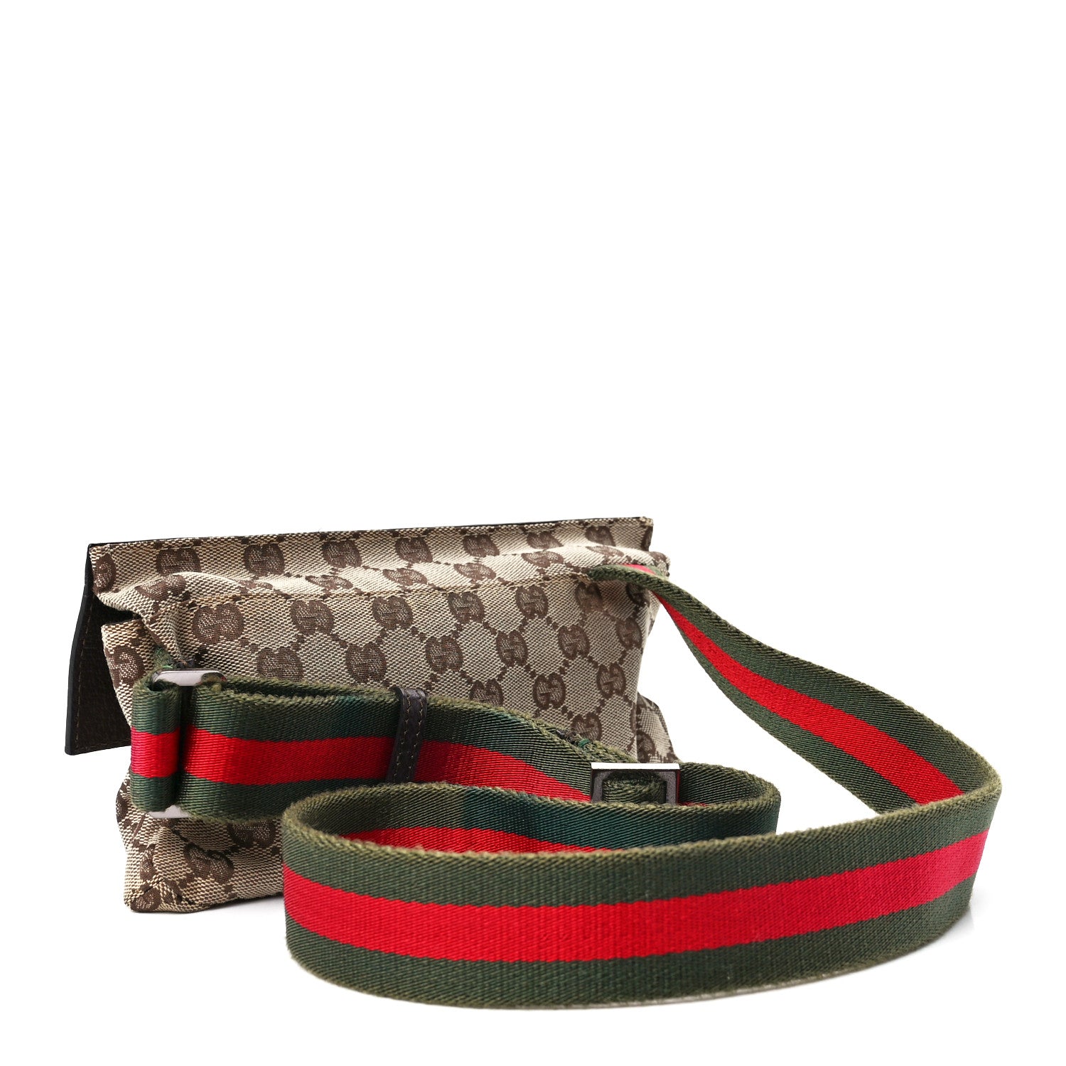 Gucci Monogram Web Belt Pouch Bag Brown 3 of 13