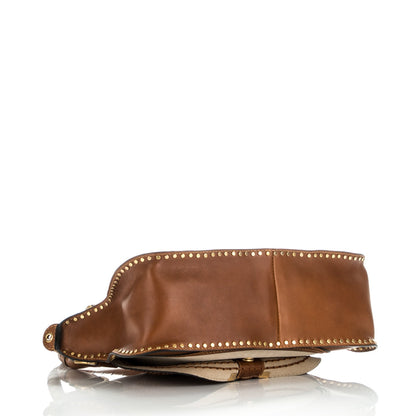 Chloe Calfskin Braided Medium Marcie Satchel Caramel 4 of 8