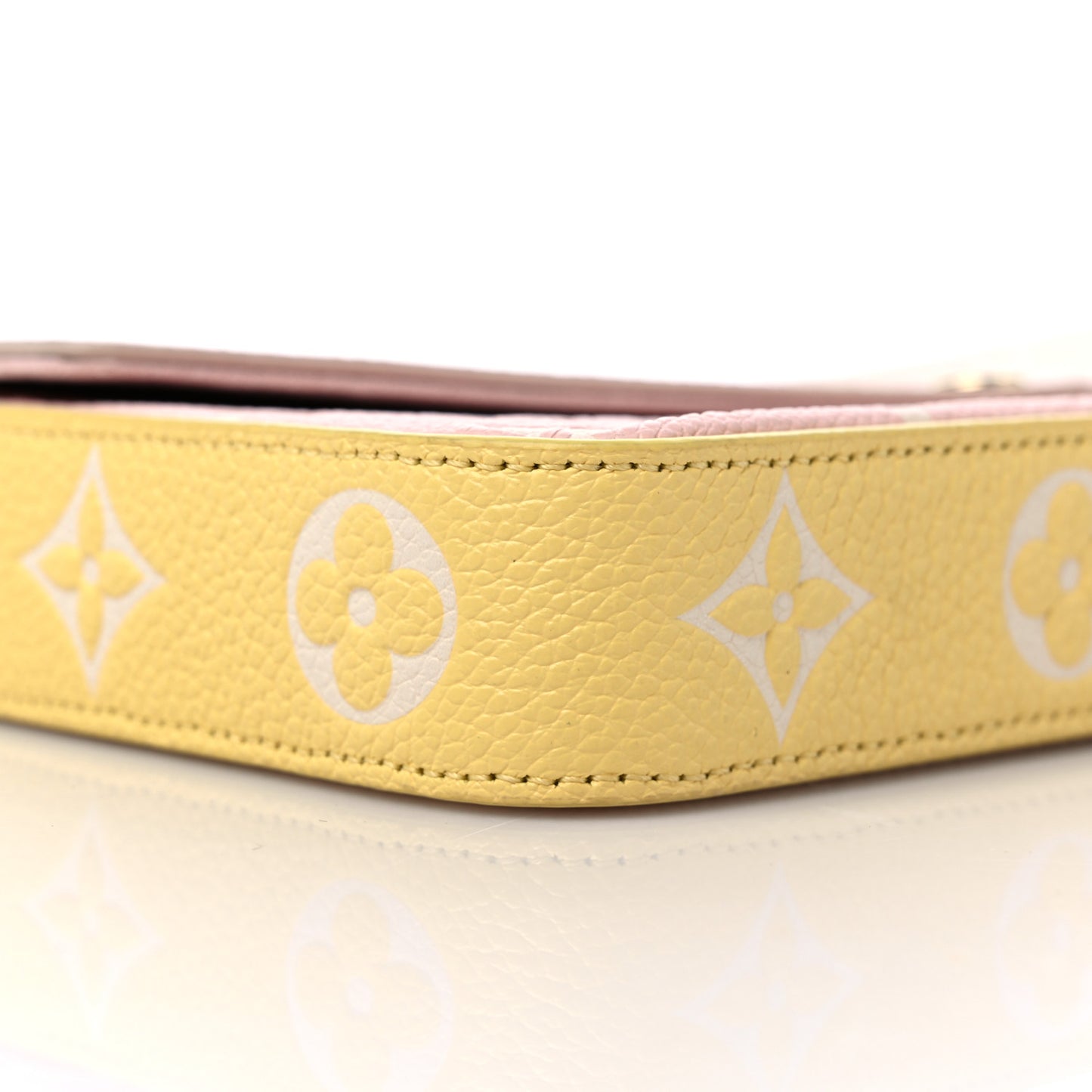 Empreinte Spring in the City Felicie Pochette Chain Wallet Pink Beige Yellow