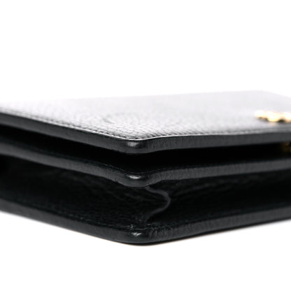 Gucci Calfskin Mini GG Marmont Chain Wallet Black 8 of 12