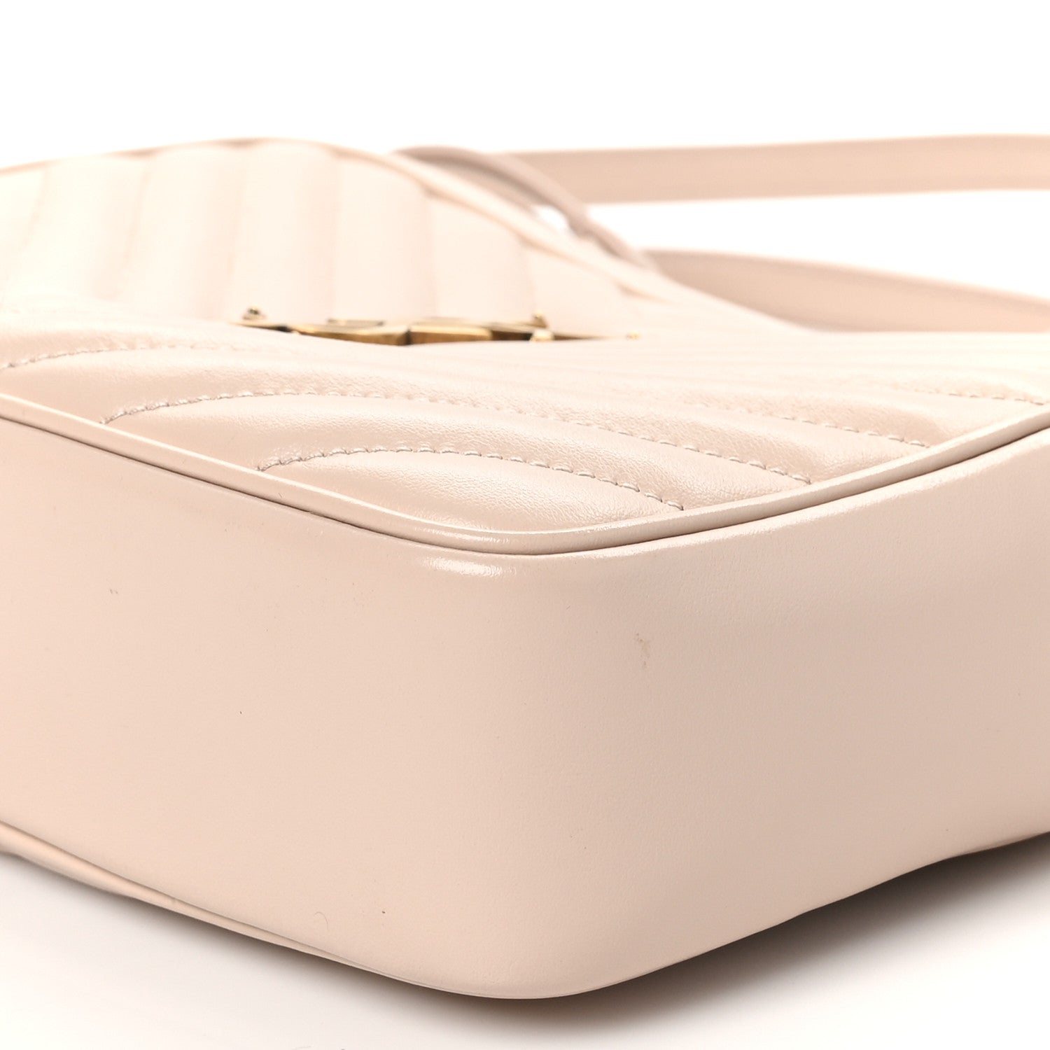 Saint Laurent Calfskin Matelasse Monogram Lou Camera Bag Washed Light Pink 10 of 13
