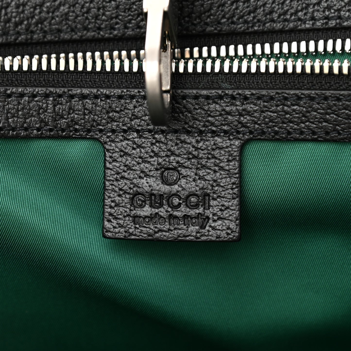 Econyl Nylon Monogram Large Off The Grid Tote Bag Scrabble Green Black