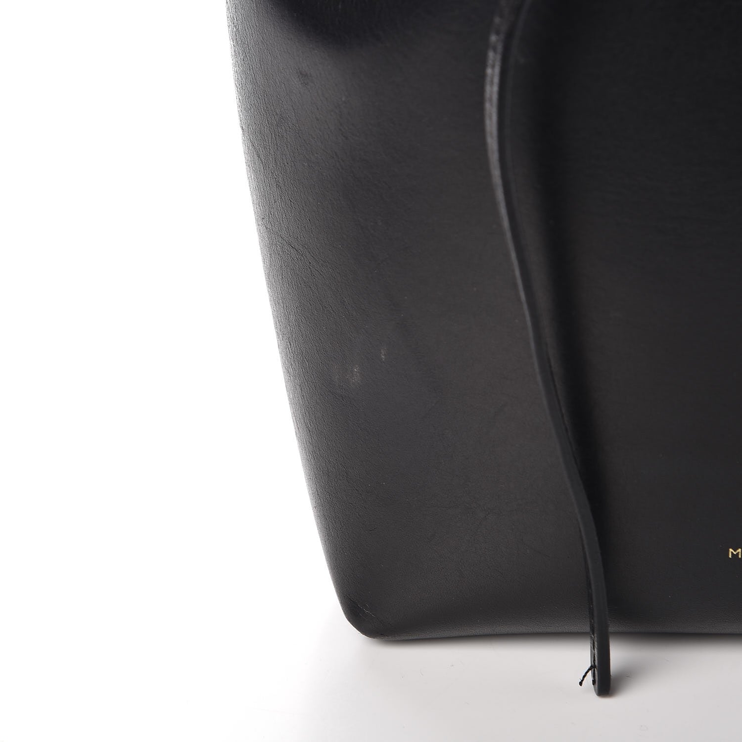 Mansur Gavriel Calfskin Mini Bucket Bag Black Royal 8 of 12