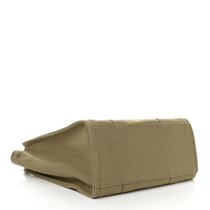 Marc Jacobs Cotton Canvas Medium The Traveler Tote Bag Slate Green 4 of 11