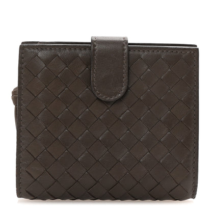 Bottega Veneta Nappa Intrecciato Bifold Zip Wallet Ebano 1 of 8