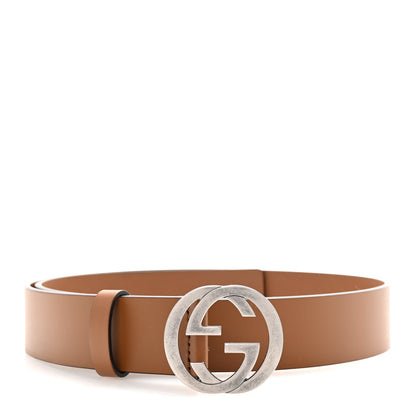 Gucci Selleria Calfskin Mens Interlocking G 37mm Belt 85 34 Cuir 1 of 5