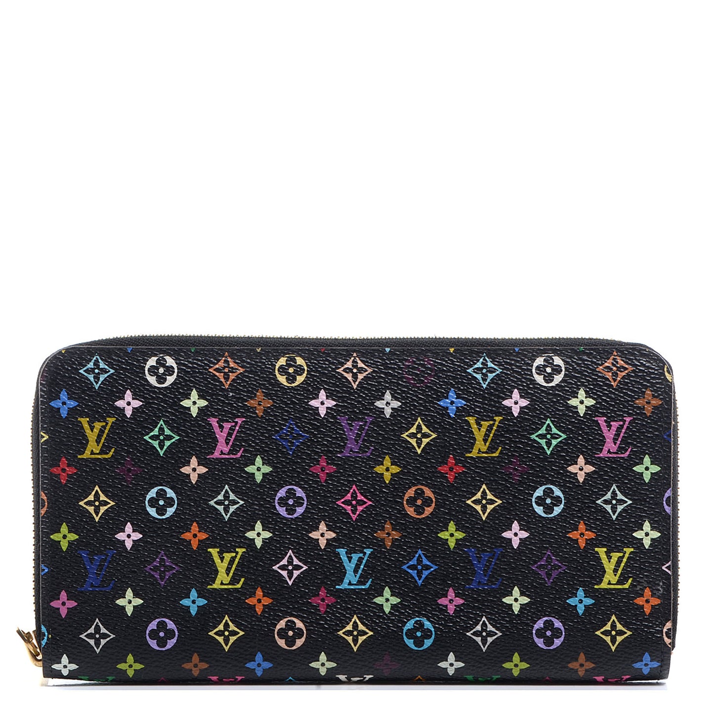 Monogram Multicolor Zippy Wallet Black Pistachio