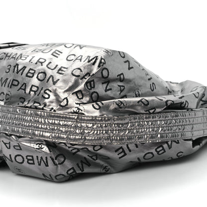 Chanel Metallic Coated Canvas Unlimited Ligne Shoulder Bag Silver 10 of 12