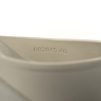 Gucci Soft Rubber Womens Interlocking G Platform 42mm Slide Sandals 40 Off White 10 of 17