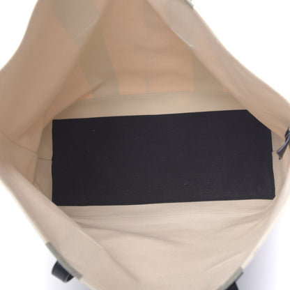 Saint Laurent Canvas Beach Shopping East West Tote Ecru 5 of 10