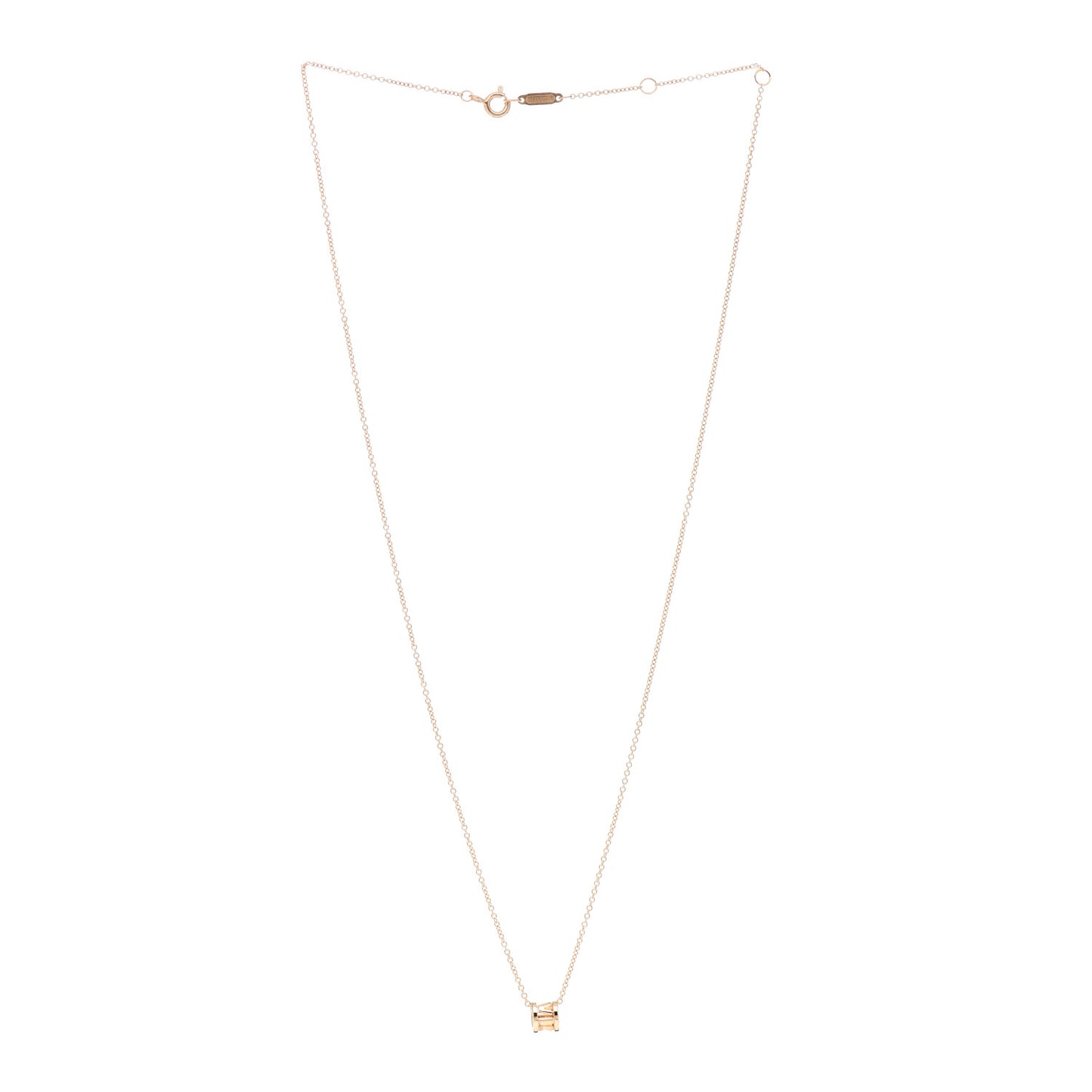 18K Rose Gold Atlas Open Pendant Necklace