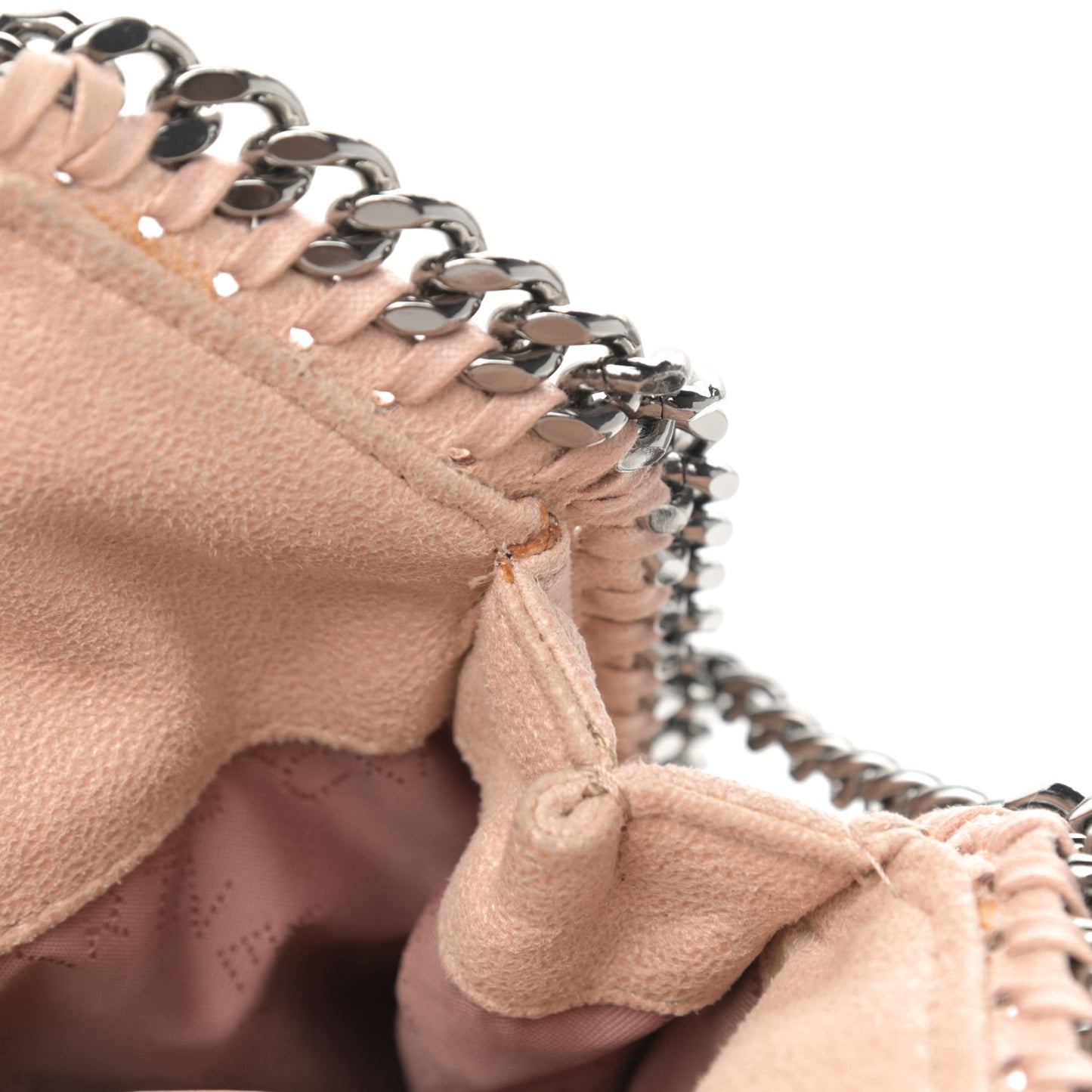 Shaggy Deer Quilted Mini Falabella Tote Powder