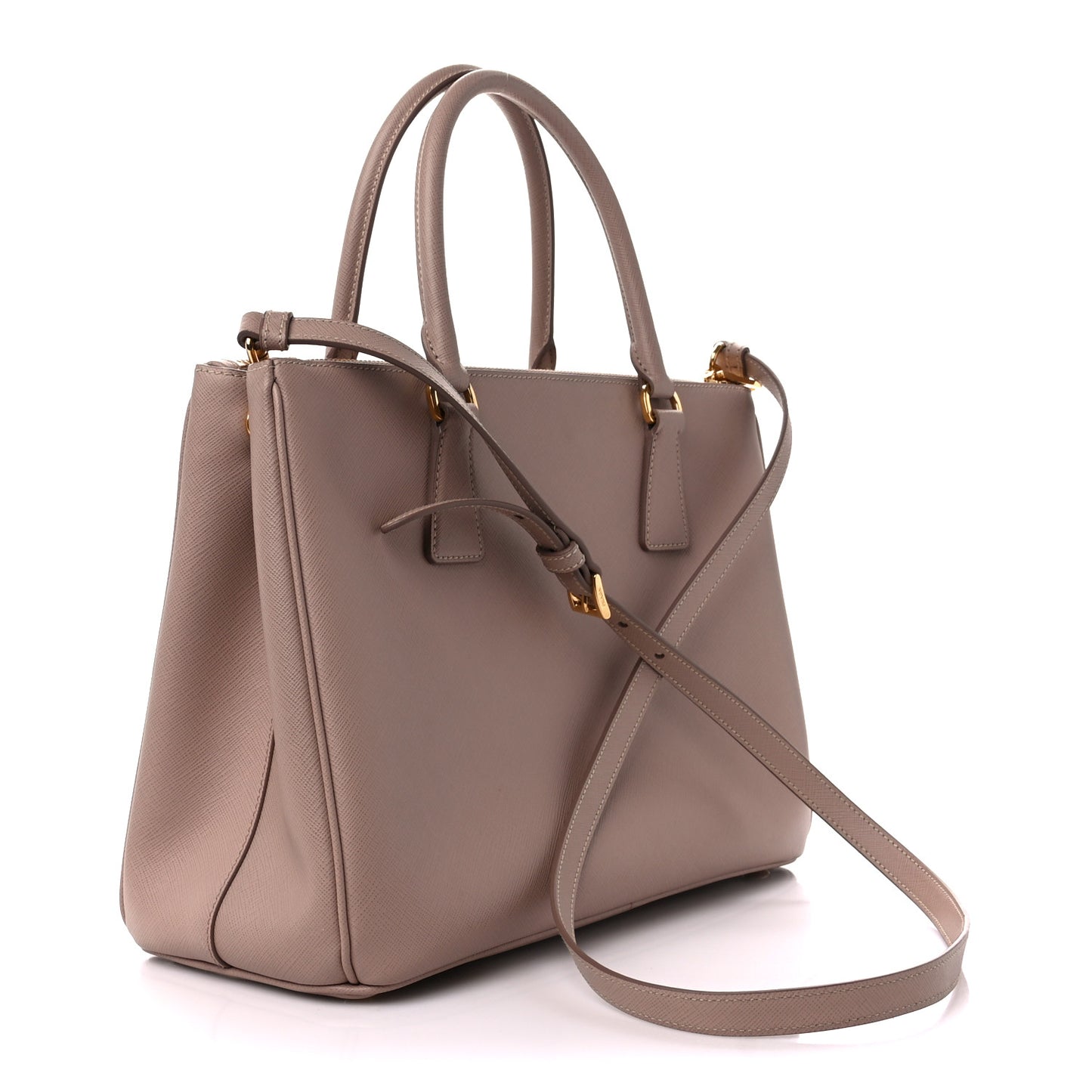 Saffiano Medium Galleria Double Zip Tote Cammeo