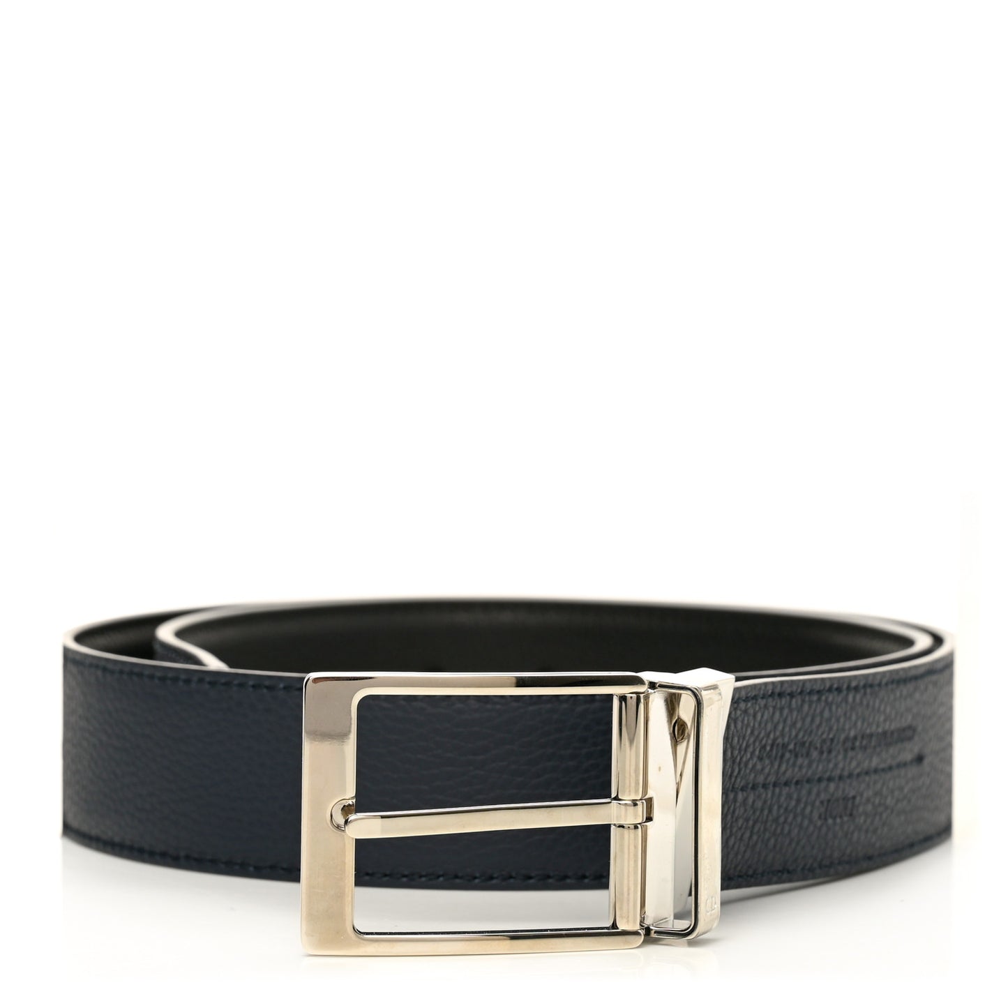 Calfskin Dior Homme Belt 85 Black