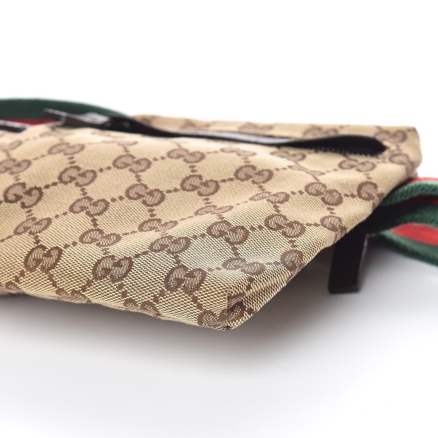 Gucci Monogram Web Belt Bag Dark Brown 9 of 10