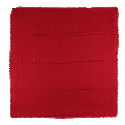 Louis Vuitton Wool Silk Monogram Denim Shawl Pomme D'Amour 1 of 3