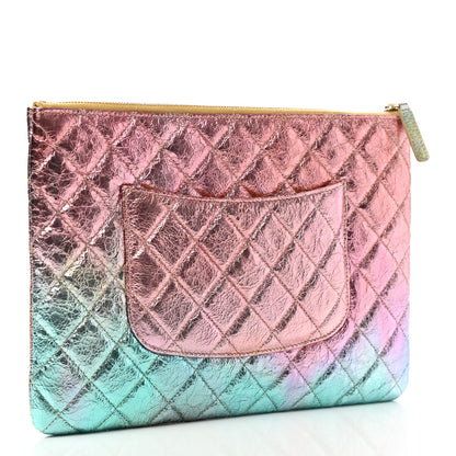 Chanel Metallic Goatskin Quilted Medium 2.55 Reissue Cosmetic Case Multicolor 3 of 8