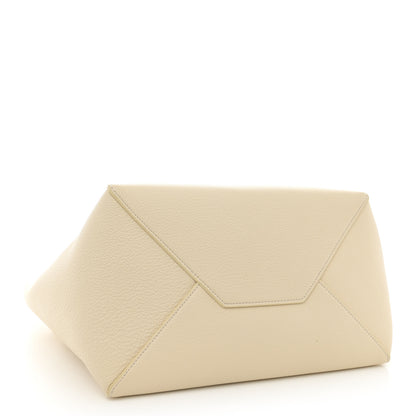 Celine Soft Grained Calfskin Small Belt Cabas Phantom Cream 4 of 12