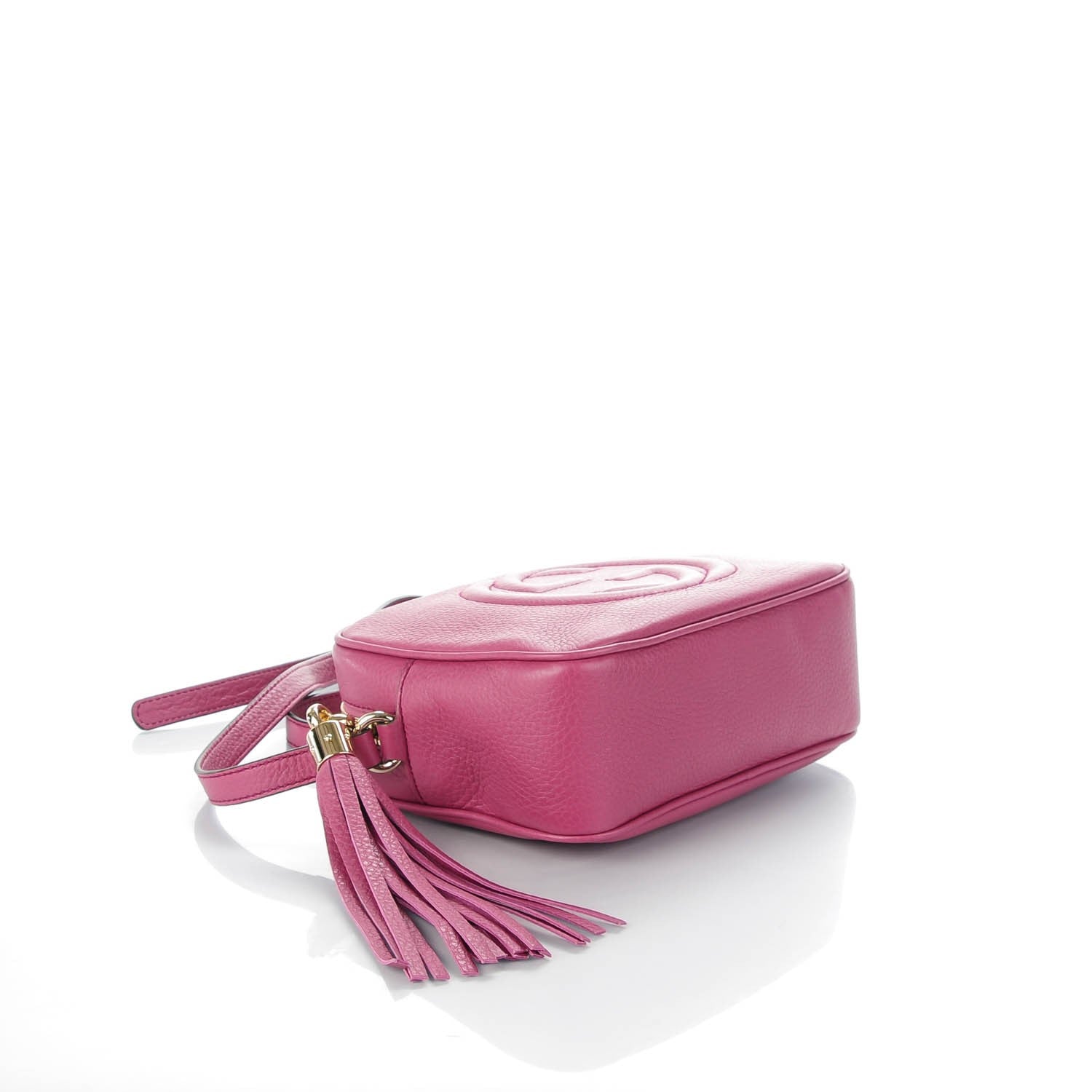 Gucci Pebbled Calfskin Small Soho Disco Bag Peonia Flower 4 of 7