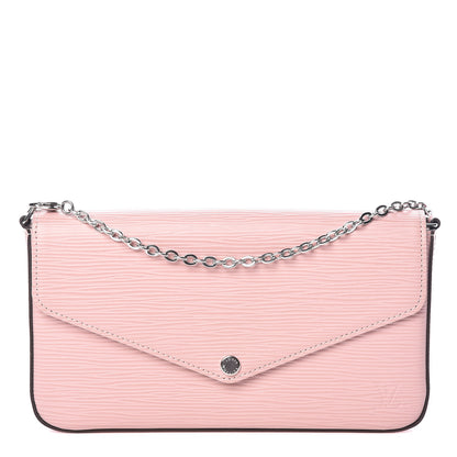 Louis Vuitton Epi Pochette Felicie Rose Ballerine 1 of 11