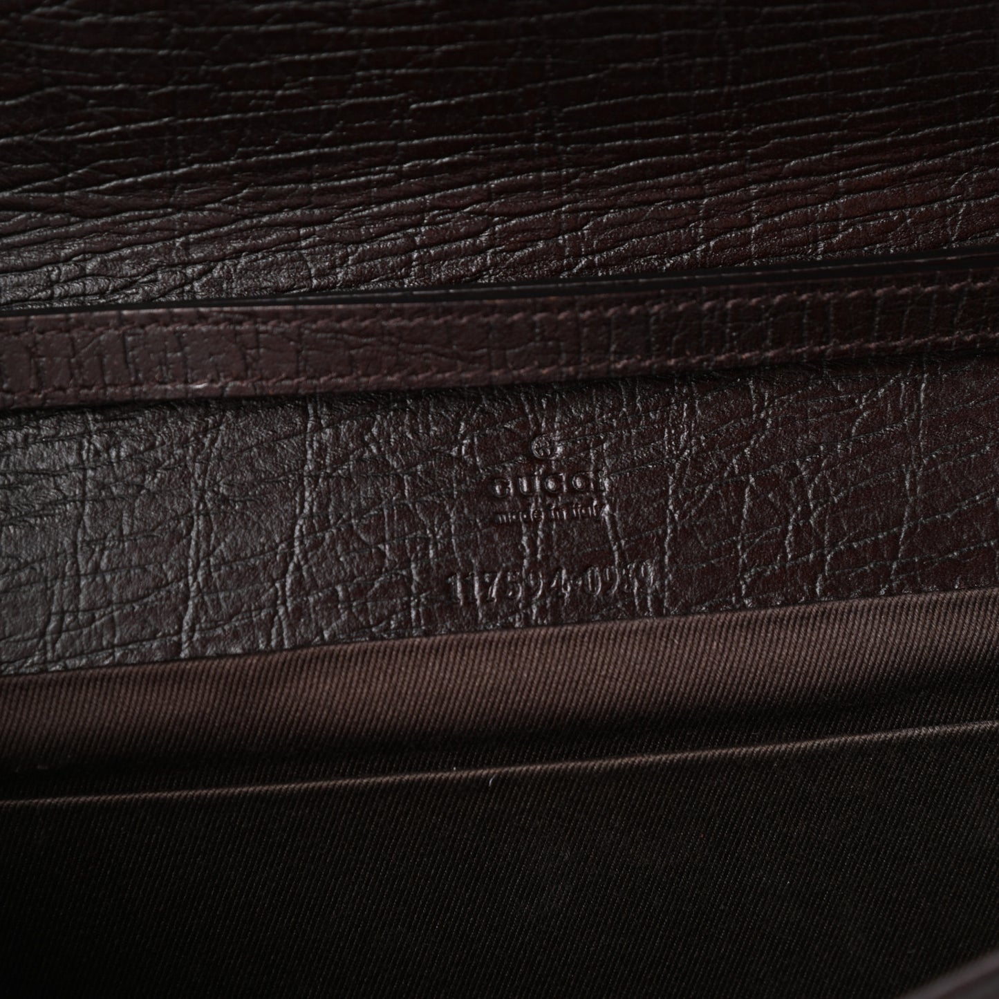Monogram Bamboo Bar Clutch Dark Brown