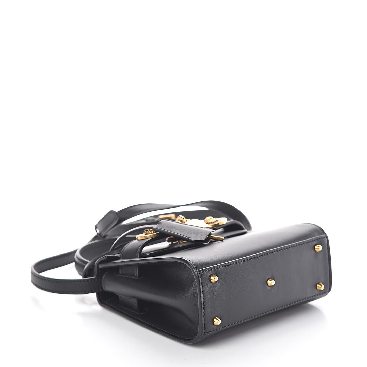 Calfskin Small Icon Handbag Black