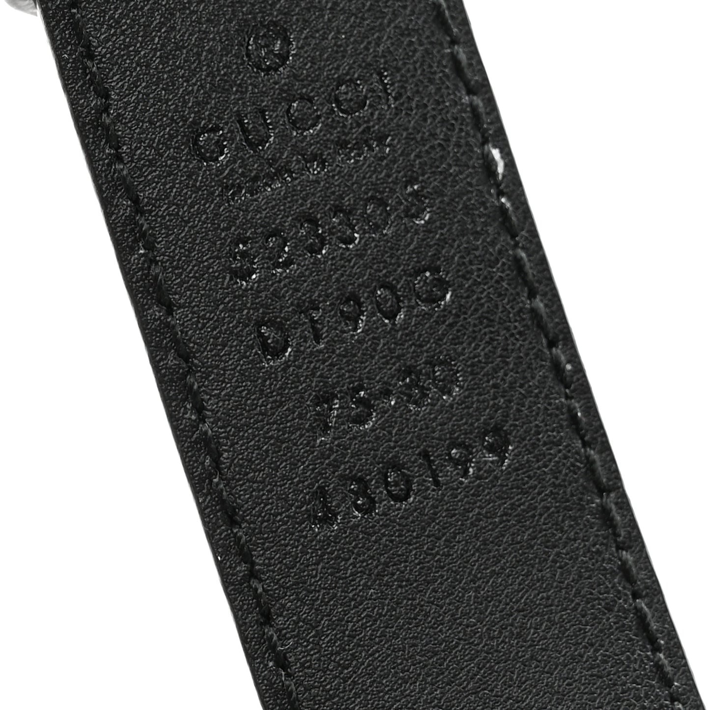 Calfskin Icaro G Cube 25mm Belt 75 30 Black