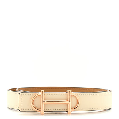 Hermes Epsom Swift 24mm Gamma Belt 80 32 Biscuit Nata 1 of 5