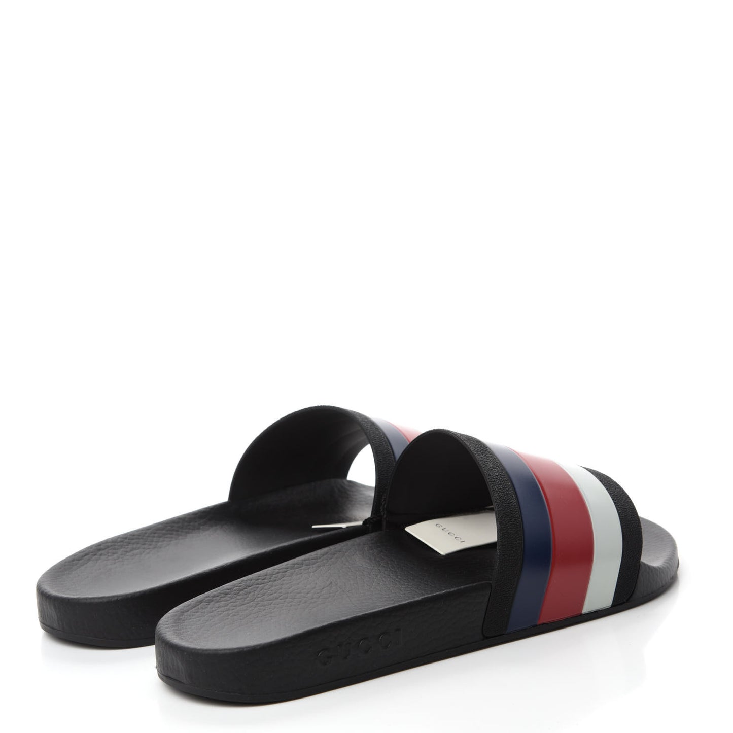 Rubber Web Mens Pool Slide Sandals 13 Black Mystic White Hibiscus Red Marine