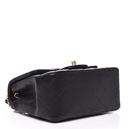 Chanel Lambskin Quilted Mini Square Flap Black 4 of 12