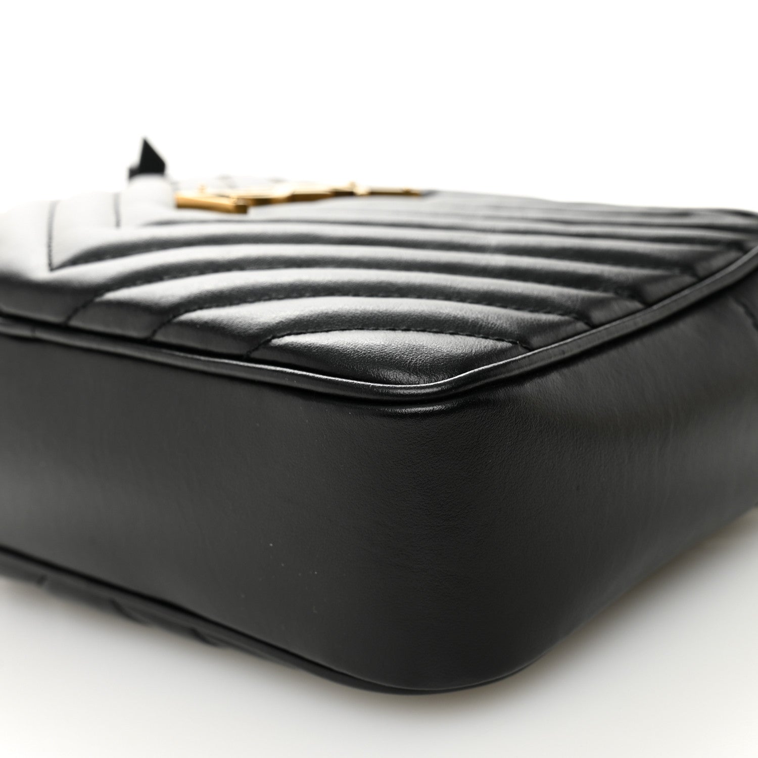 Saint Laurent Calfskin Matelasse Monogram Lou Camera Bag Black 10 of 10