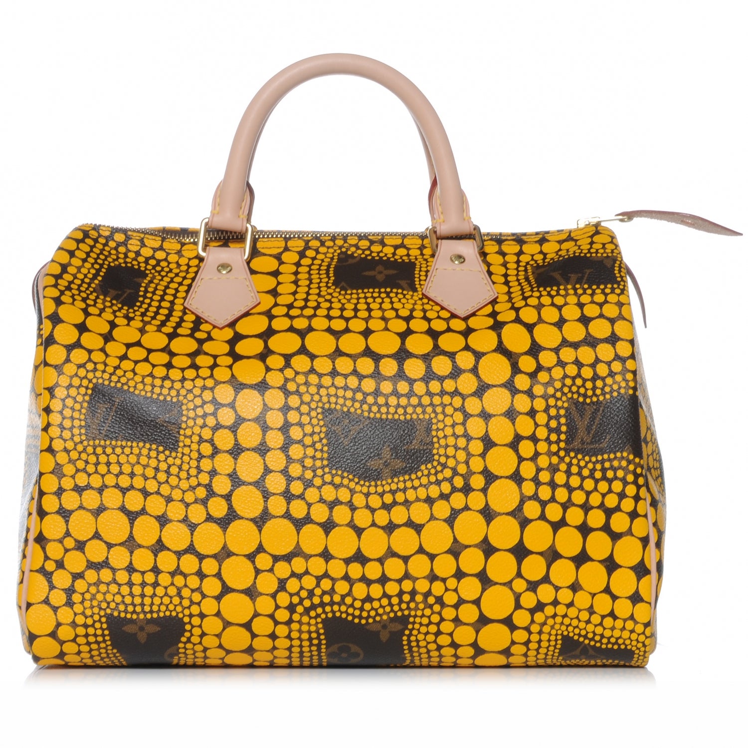 Louis Vuitton Monogram Kusama Town Speedy 30 Yellow 1 of 7