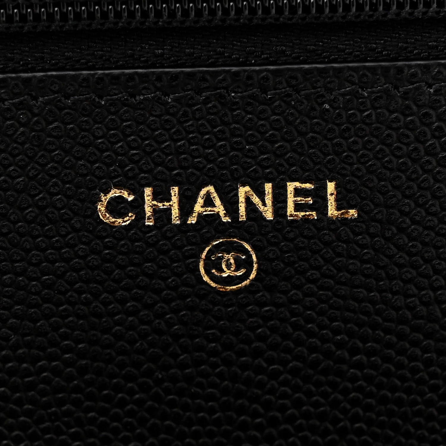 Chanel Caviar Quilted Studded CC Wallet on Chain WOC Black 6 of 11