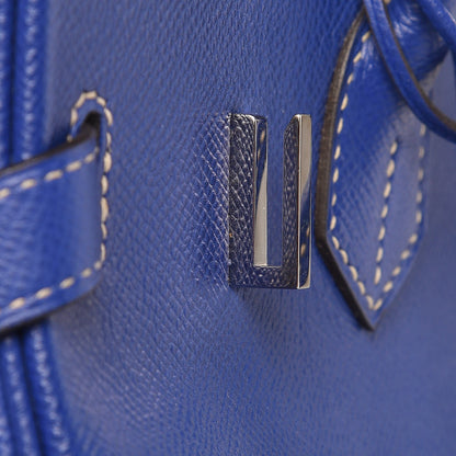 Hermes Epsom Candy Birkin 30 Bleu Electrique Mykonos 31 of 32