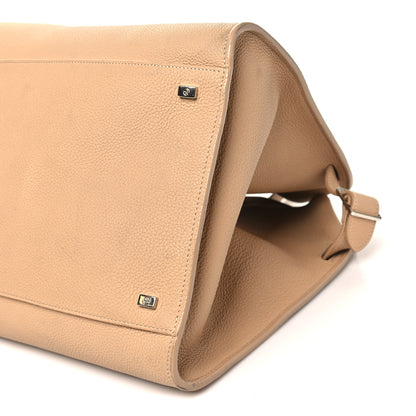 The Row Matte Grained Calfskin Soft Margaux 17 Light Camel 9 of 10