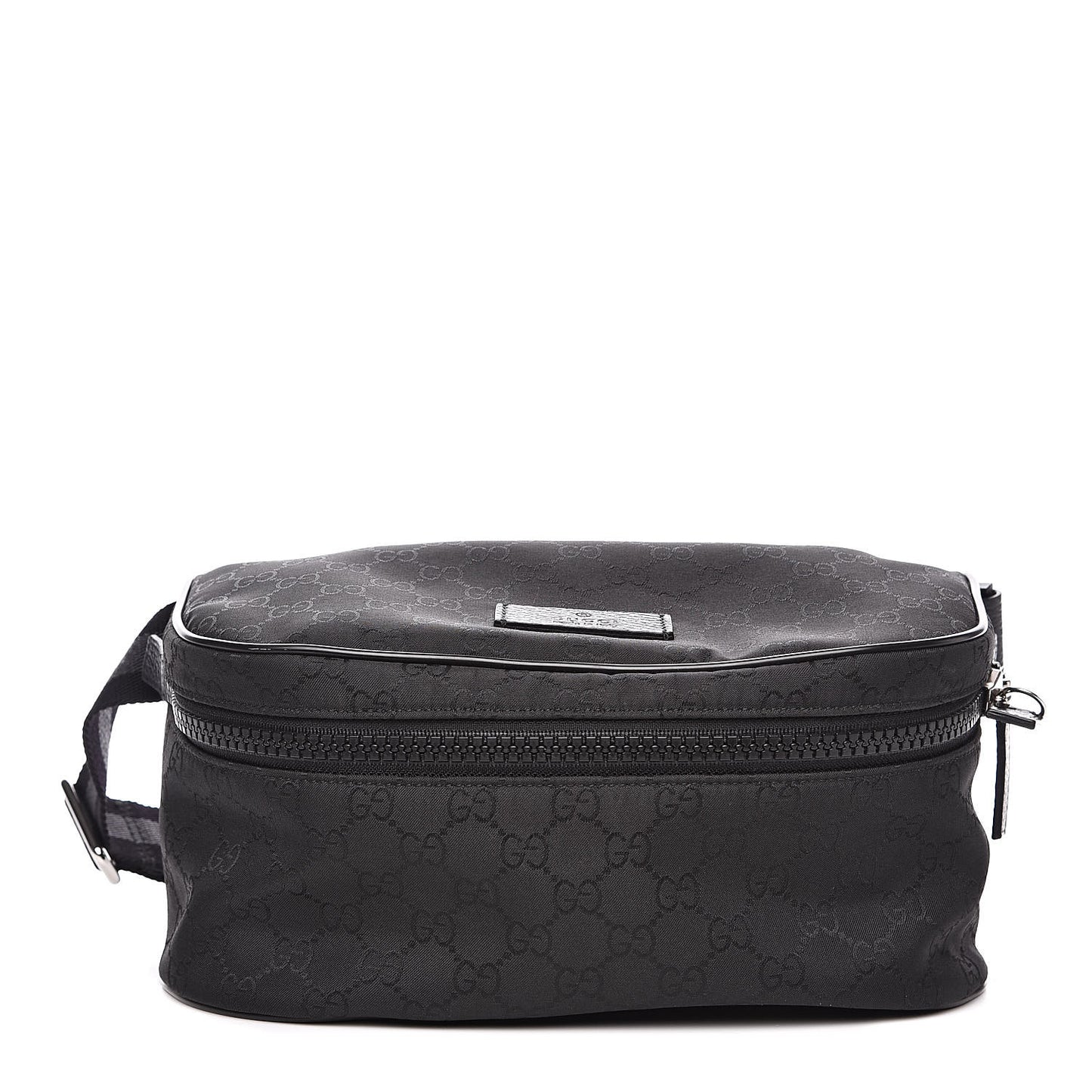Nylon Monogram Fanny Pack Belt Bag Black