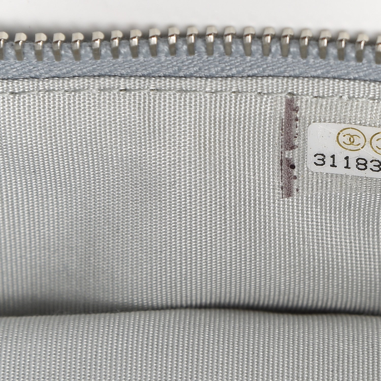 Chanel Metallic Caviar Quilted Mini Top Handle Vanity With Chain Silver 7 of 10