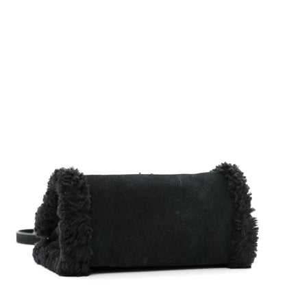 Telfar X UGG Suede Shearling Small Shopping Bag Black 4 of 11
