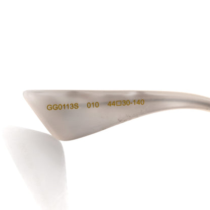 Gucci Metal Maison Del'Amour Round Frame Sunglasses GG0113S Tortoise 5 of 8