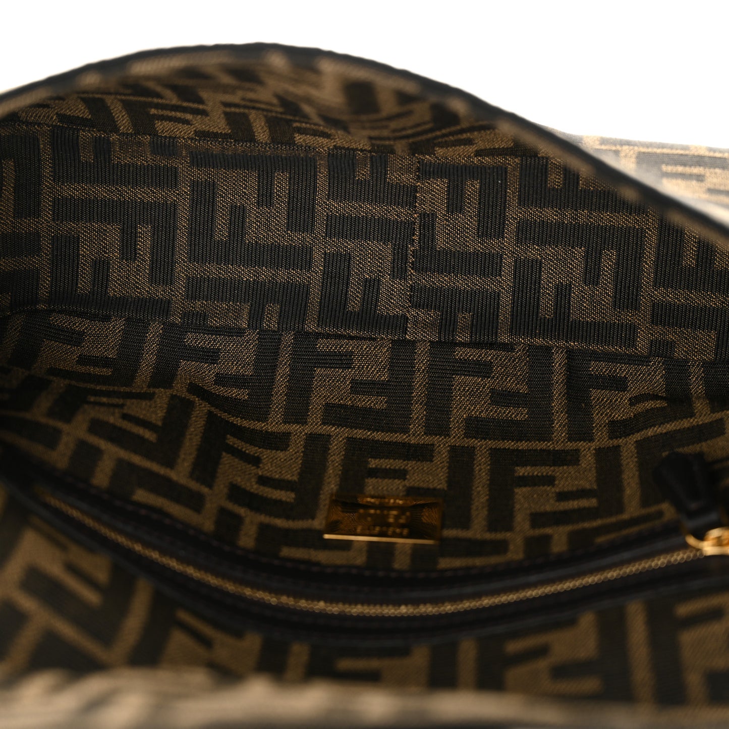 Fabric Jacquard FF 1974 Medium Baguette Tobacco Moro Black