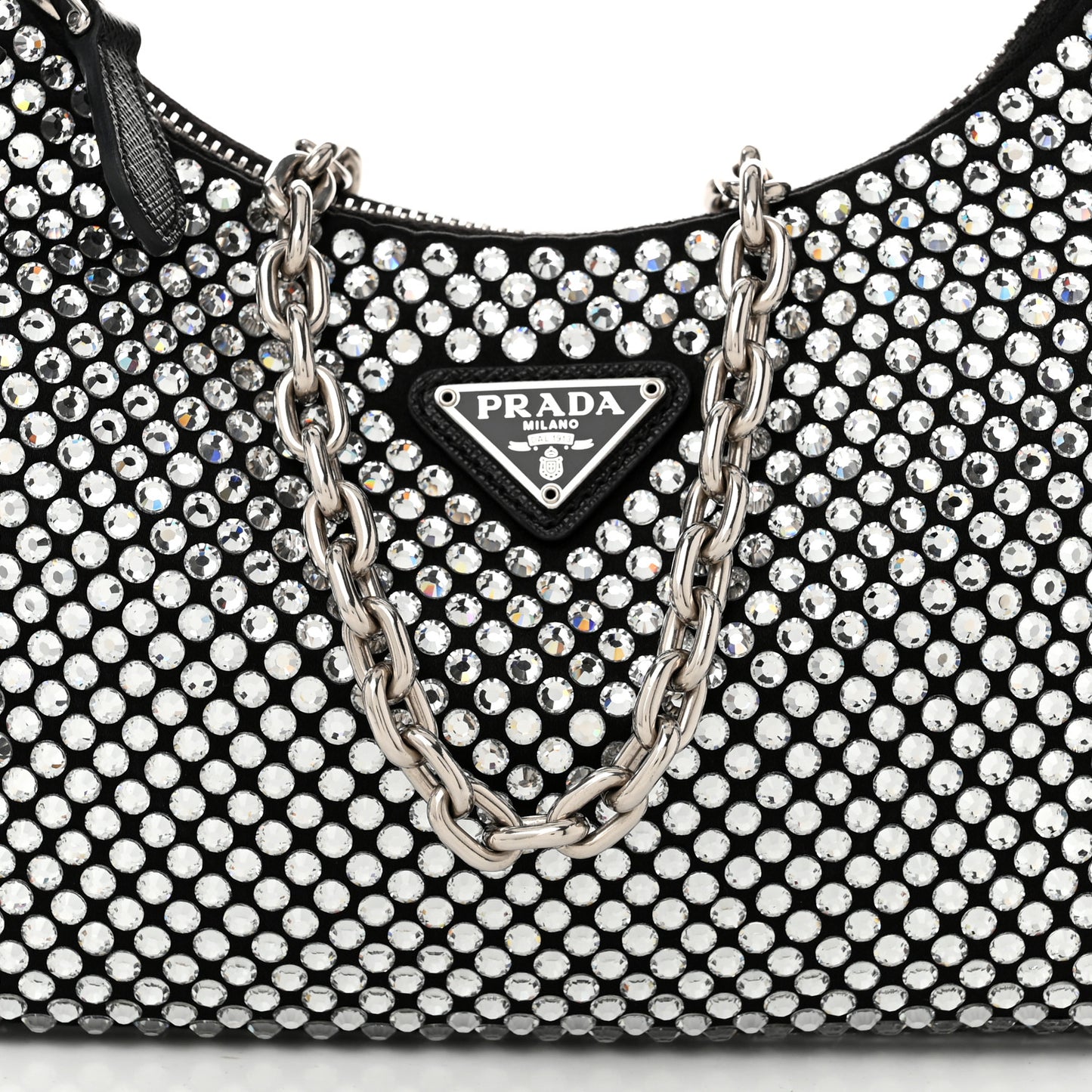 Satin Crystal Re-Edition 2005 Shoulder Bag Cristal