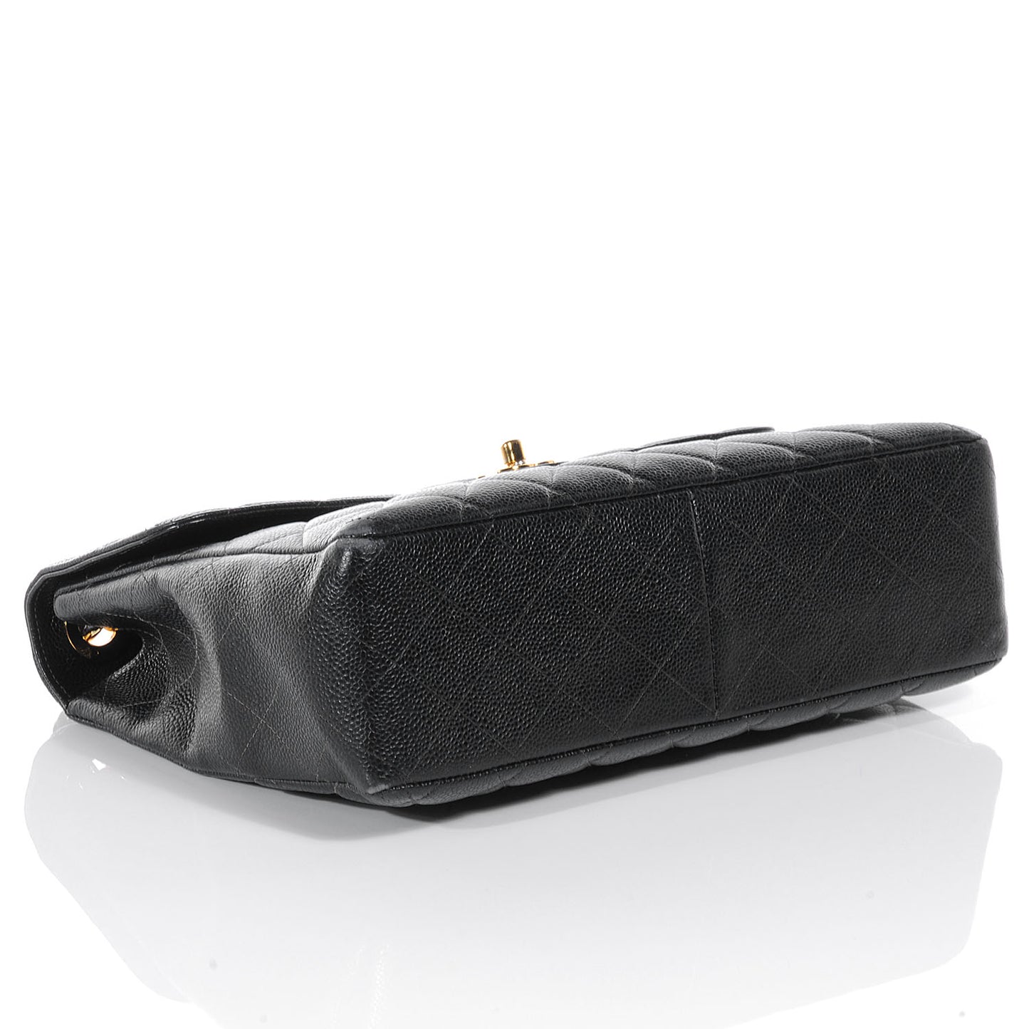 Caviar Jumbo Single Flap Black