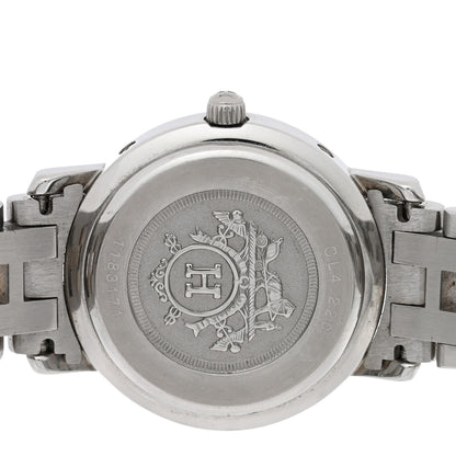 Hermes Stainless Steel 24mm Clipper Quartz Watch Gold 4 of 4