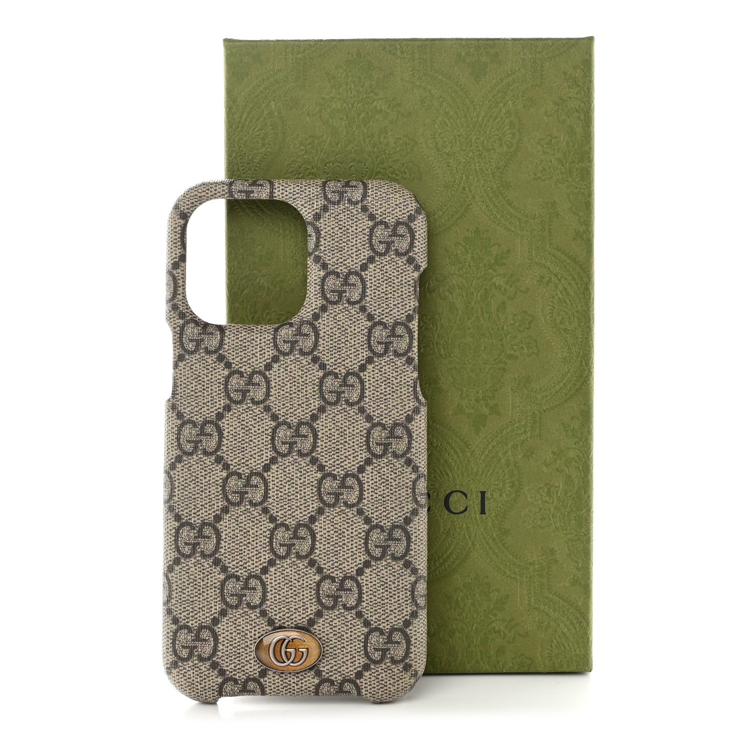 Gucci GG Supreme Monogram Ophidia iPhone 14 Pro Max Phone Case Beige Ebony 7 of 7