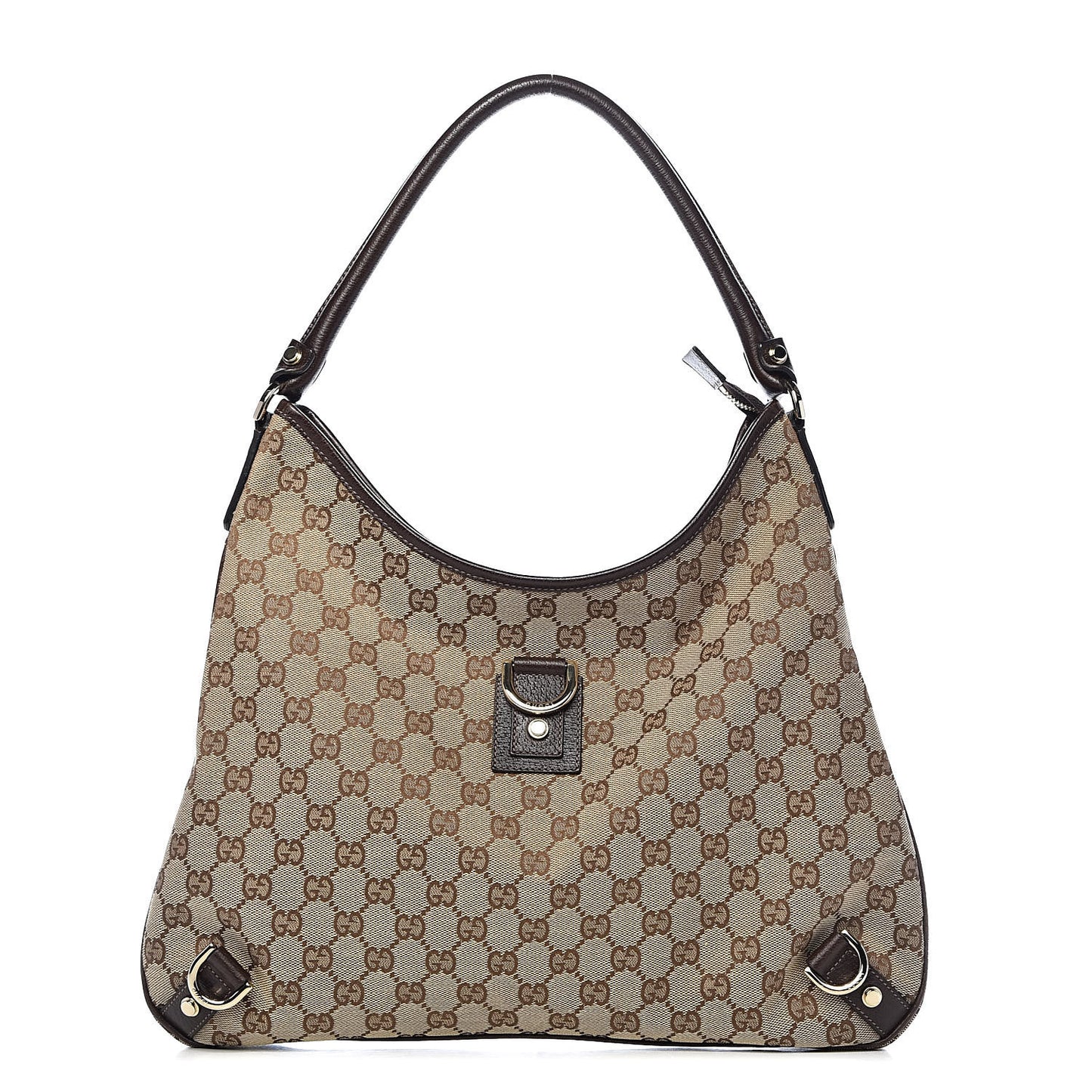 Monogram Large Abbey D Ring Hobo Dark Brown