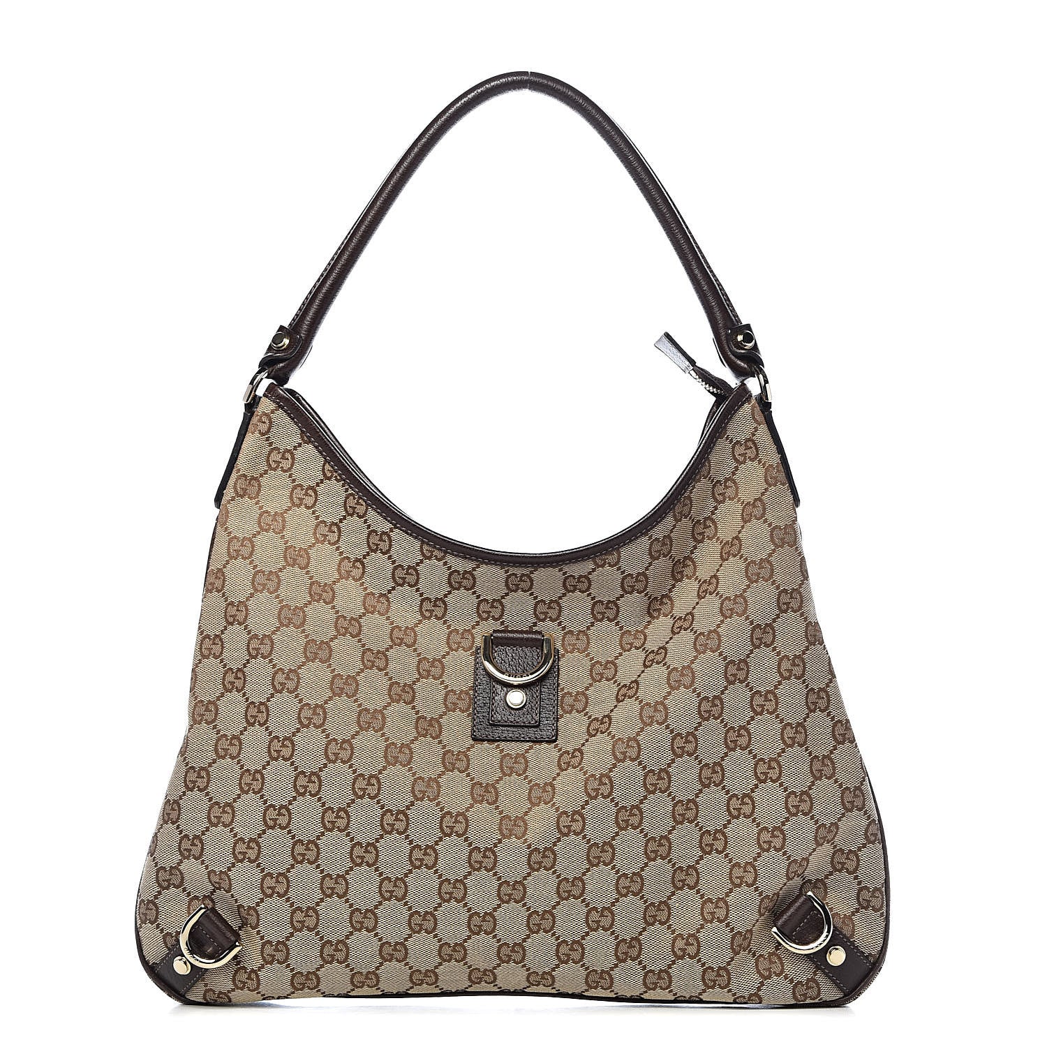 Gucci Monogram Large Abbey D Ring Hobo Dark Brown 1 of 10