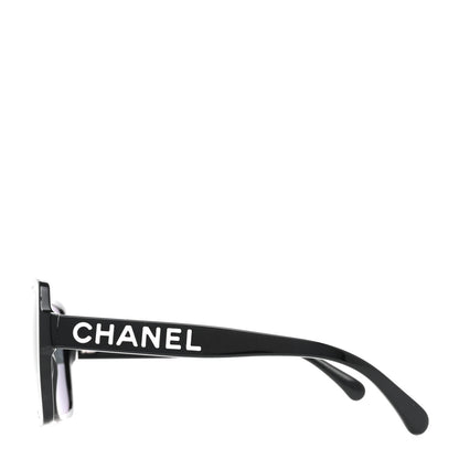 Chanel Acetate Square Sunglasses 5408 Black 3 of 7