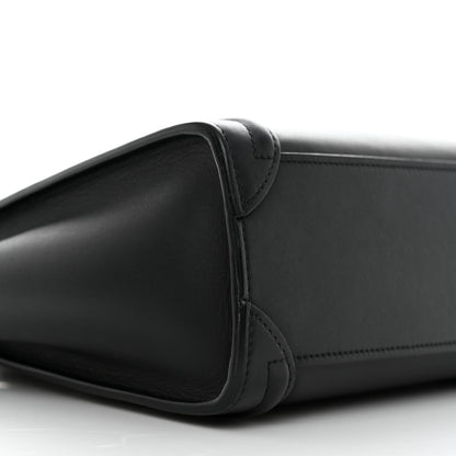Celine Smooth Calfskin Nano Luggage Black 10 of 11