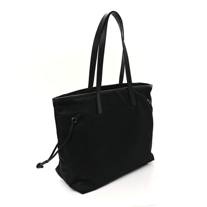 Prada Tessuto Nylon Saffiano Shopping Tote Black 3 of 9